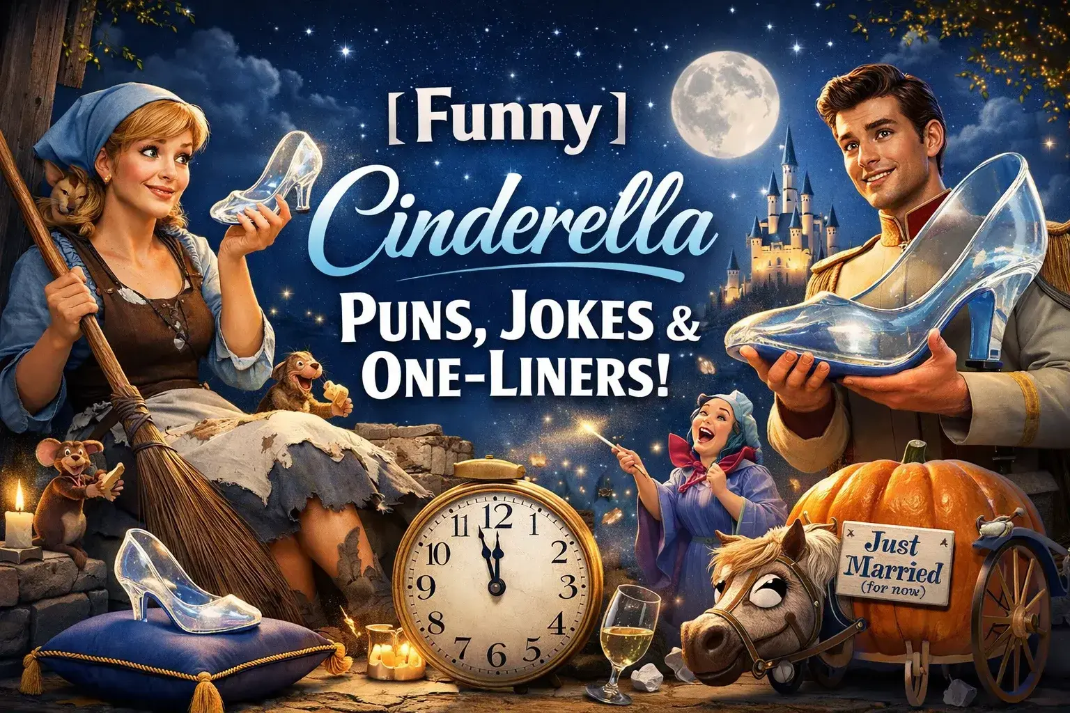 Funny Cinderella Puns, Jokes & One-Liners