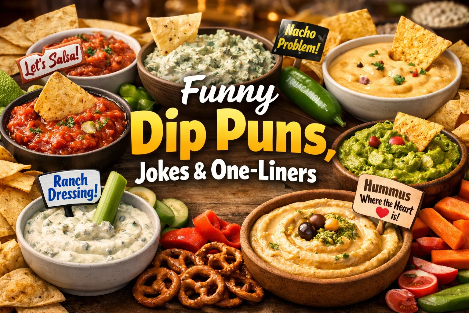 Funny Dip Puns, Jokes & One-Liners