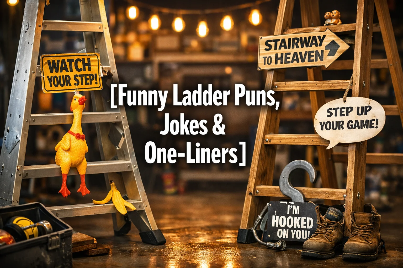 Funny Ladder Puns, Jokes & One-Liners