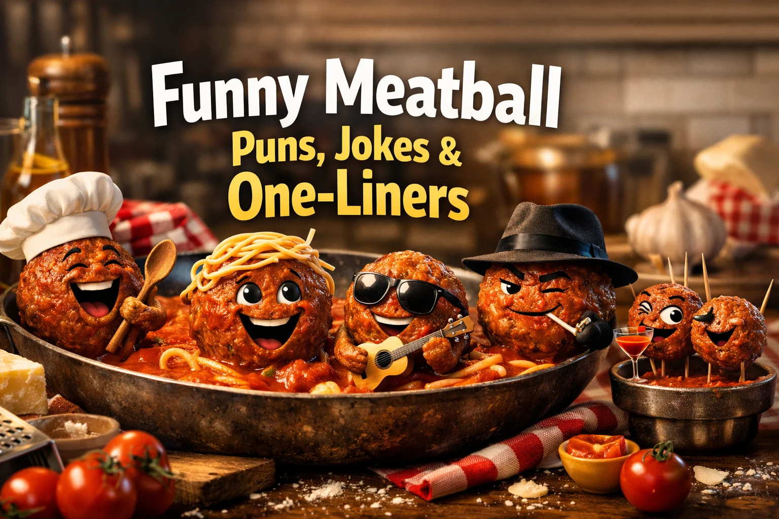 Funny Meatball Puns, Jokes & One-Liners