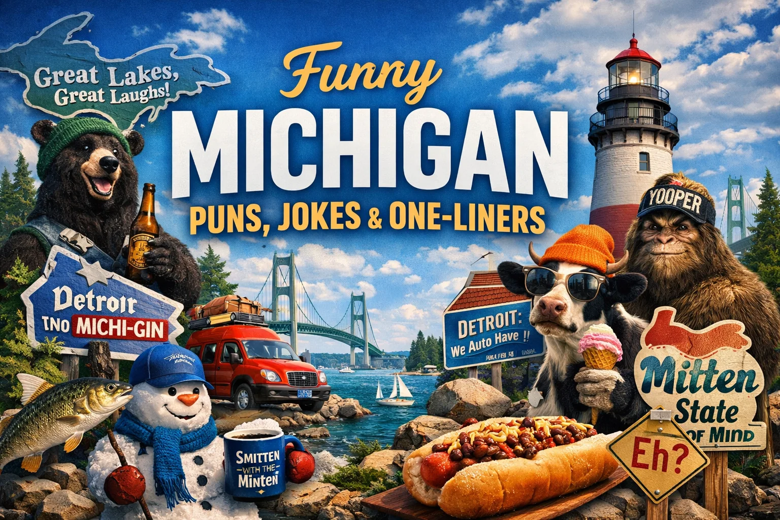 Funny Michigan Puns, Jokes & One-Liners