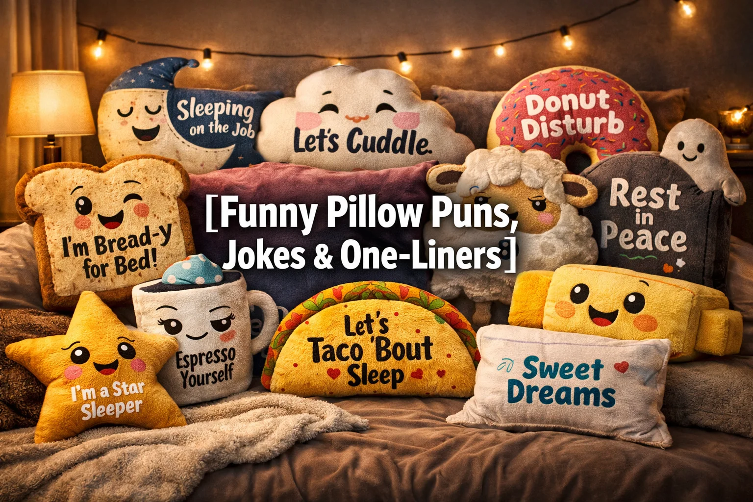 Funny Pillow Puns, Jokes & One-Liners