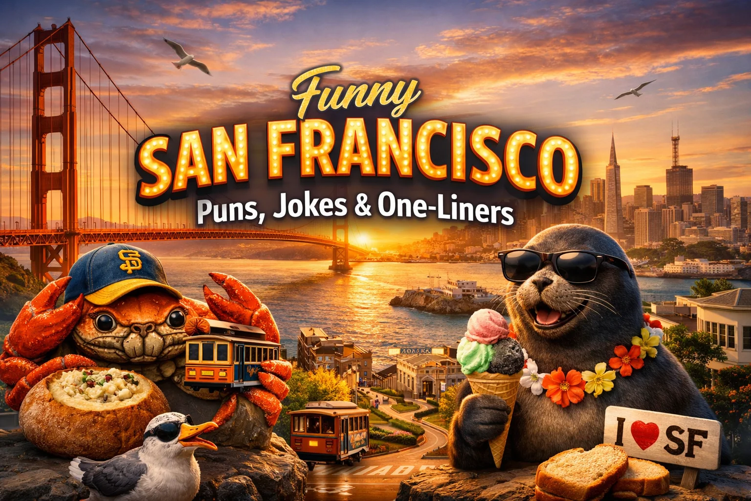 Funny San Francisco Puns, Jokes & One-Liners