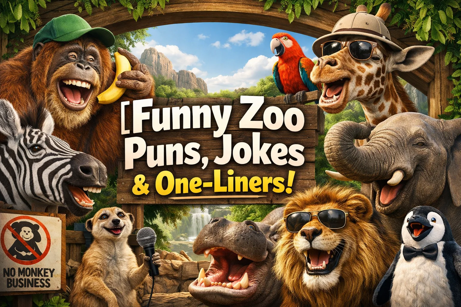 Funny Zoo Puns, Jokes & One-Liners