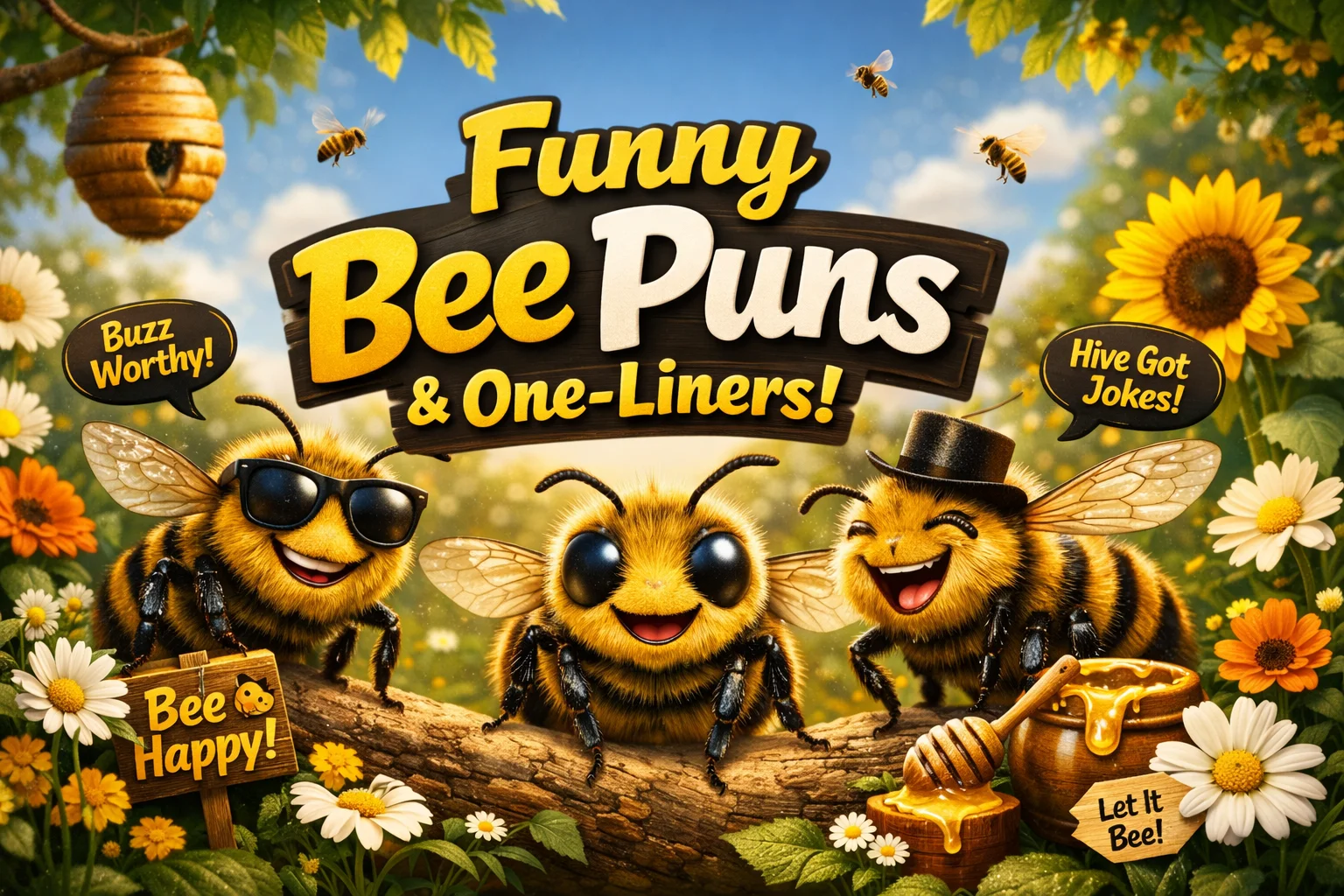 Funny Bee Puns & One-Liners
