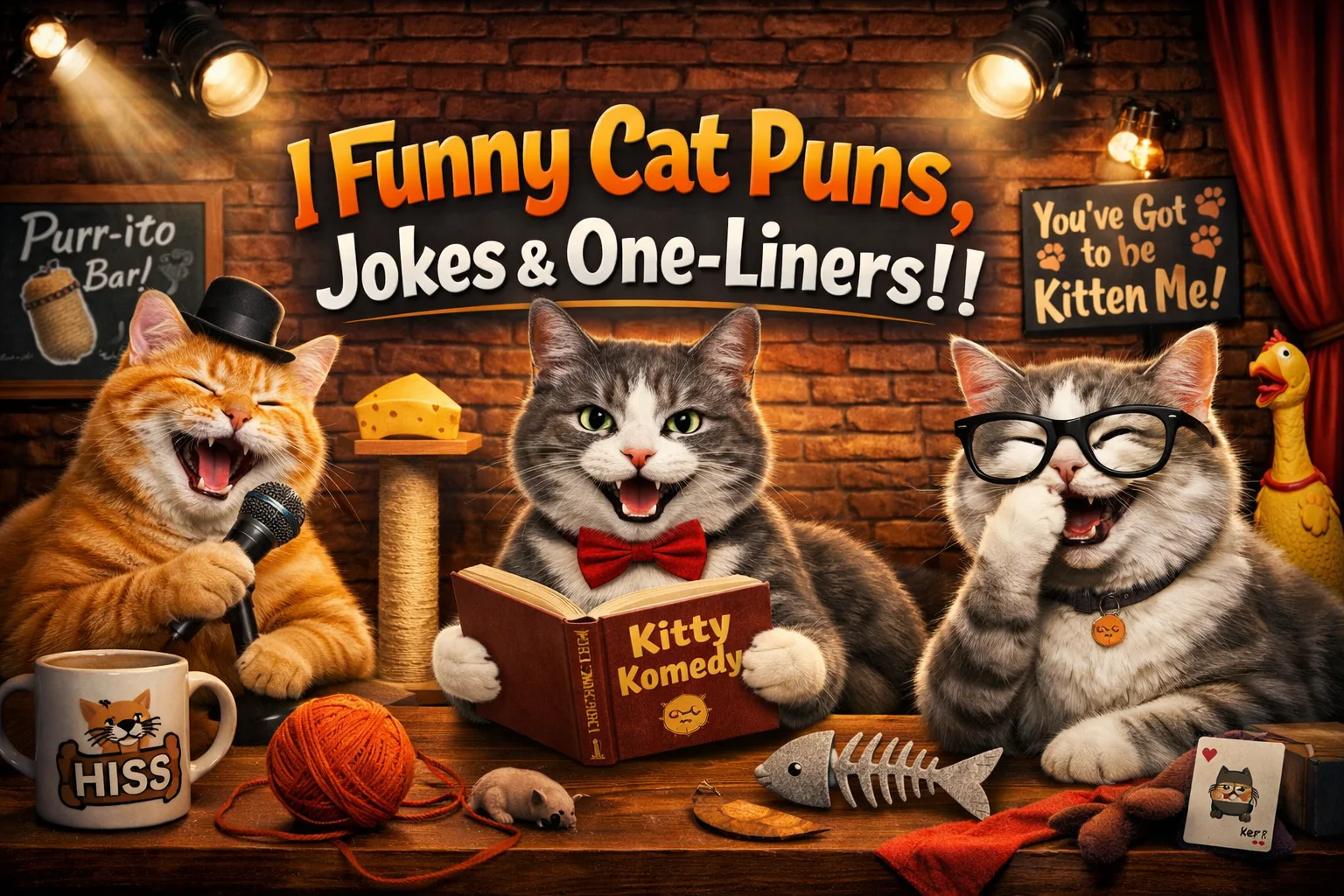 Funny Cat Puns, Jokes & One-Liners
