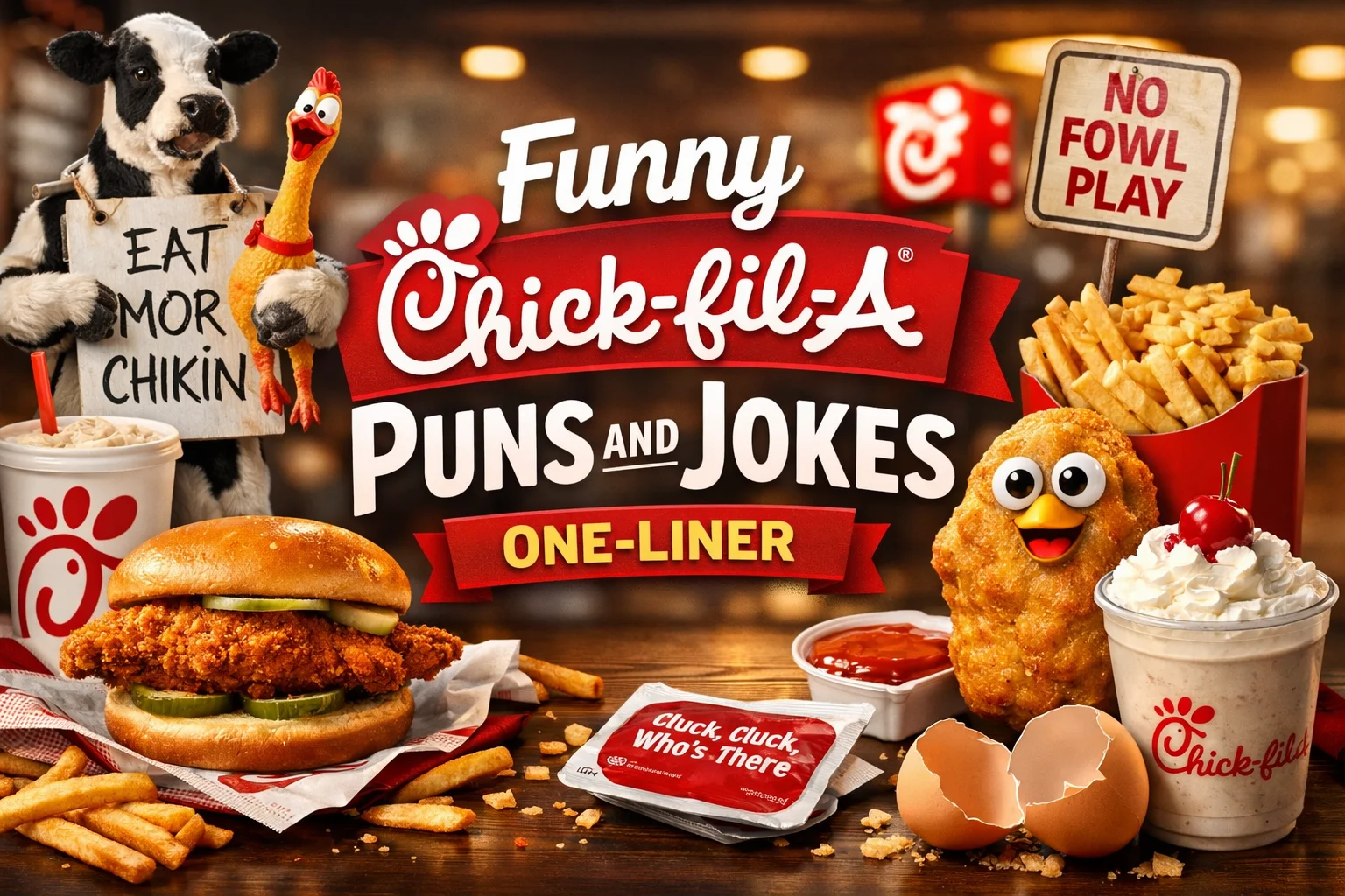 Funny Chick-fil-A Puns and Jokes One-Liner