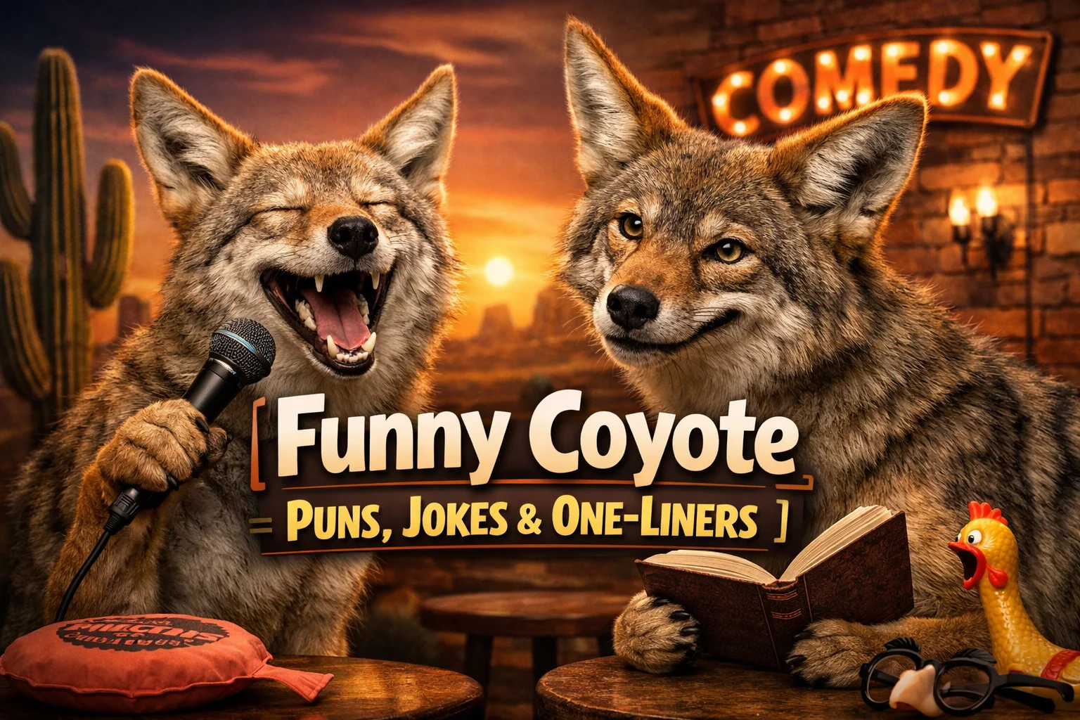 Funny Coyote Puns, Jokes & One-Liners