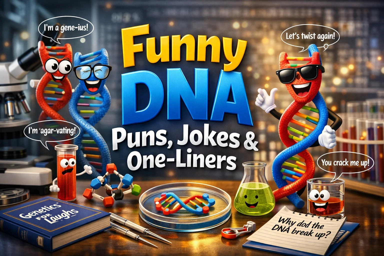 Funny DNA Puns, Jokes & One-Liners