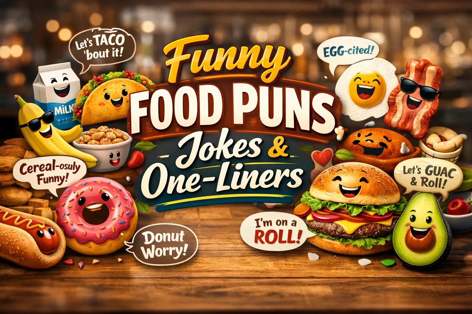 Funny Food Puns, Jokes & One-Liners