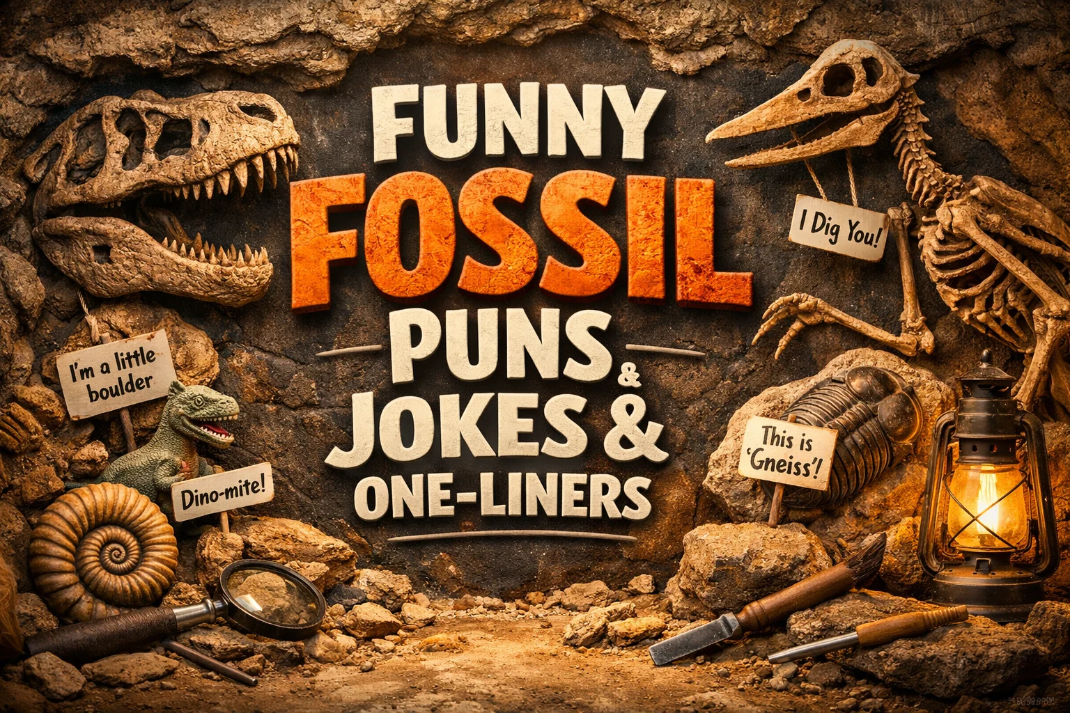 Funny Fossil Puns, Jokes & One-Liners