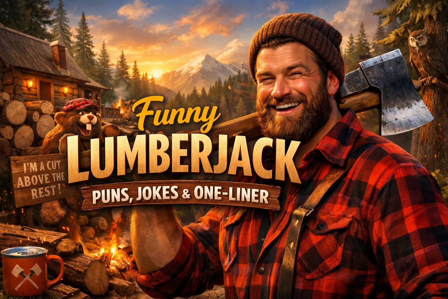 Funny Lumberjack Puns, Jokes & One-Liner