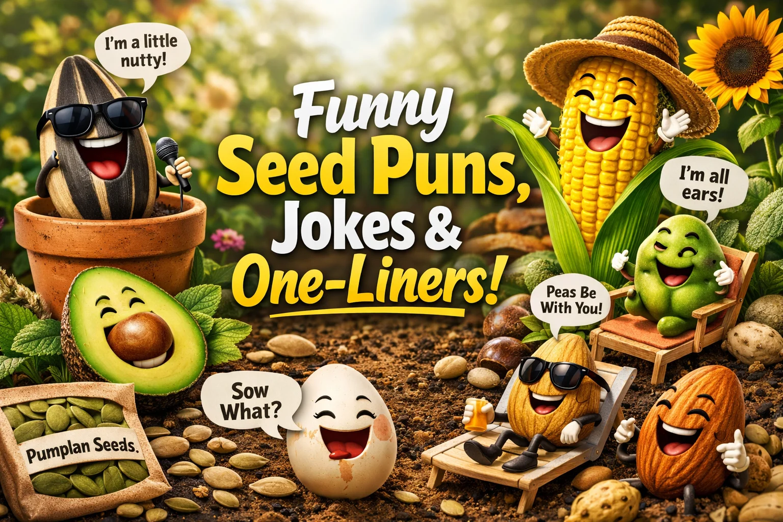 Funny Seed Puns, Jokes & One-Liners