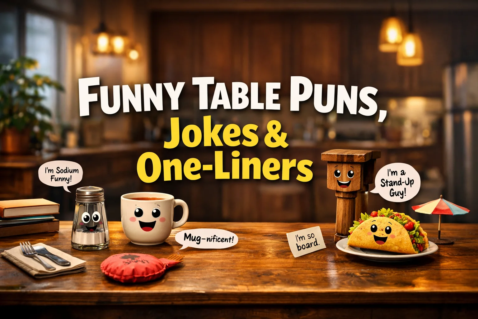 Funny Table Puns, Jokes & One-Liners
