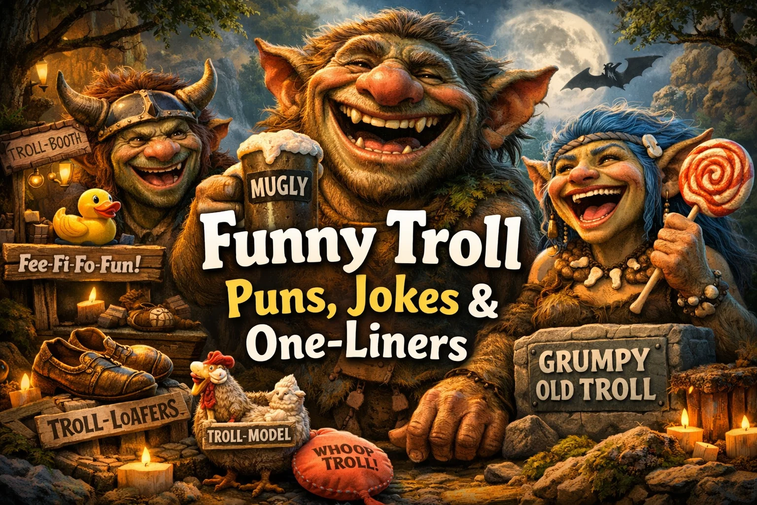 Funny Troll Puns, Jokes & One-Liners