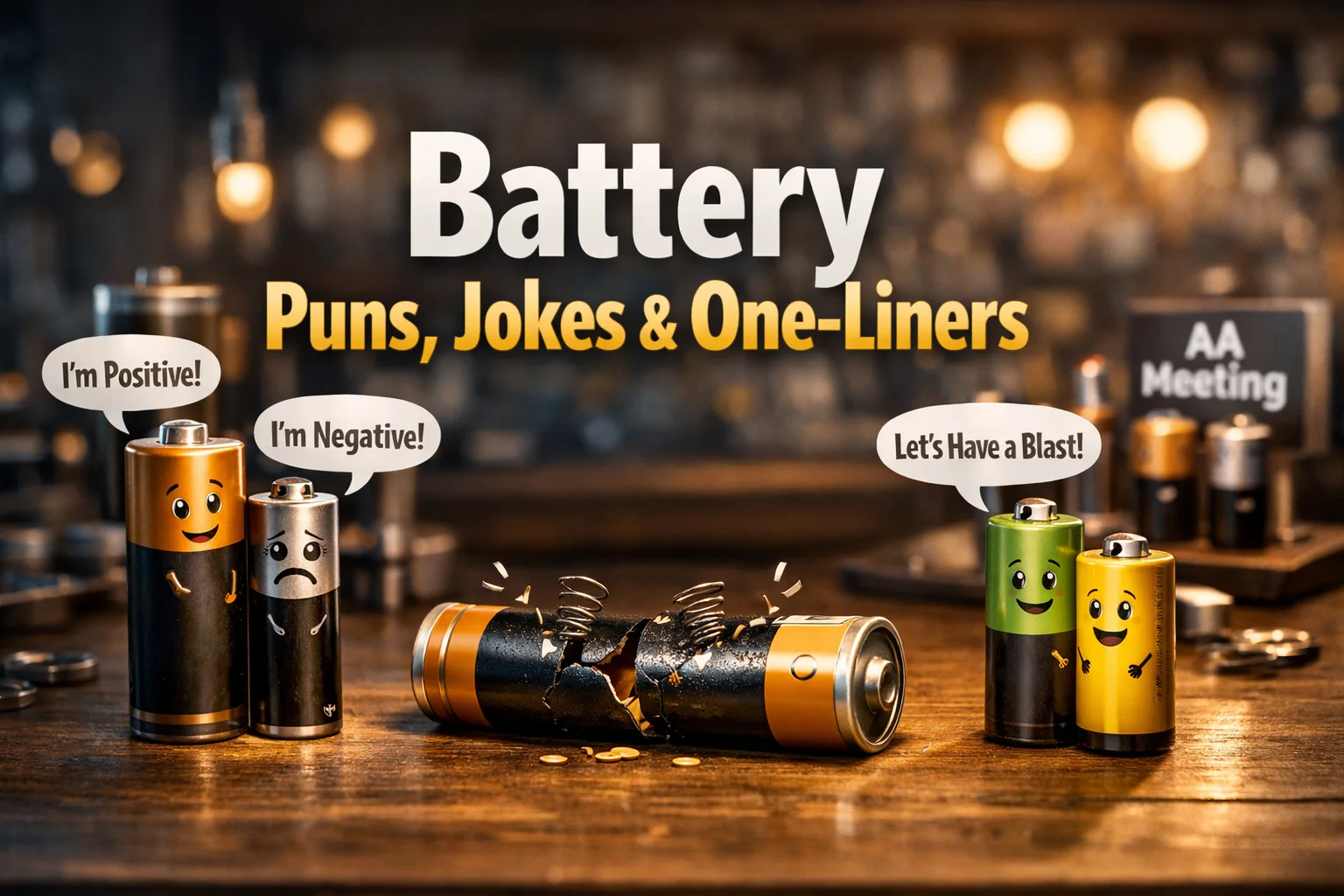 Battery Puns, Jokes & One-Liners