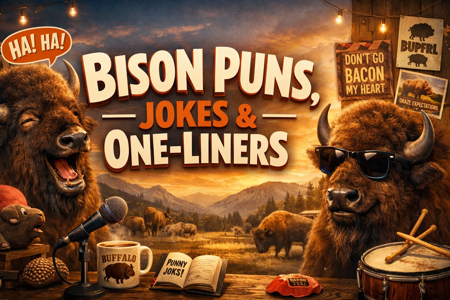 Bison Puns, Jokes & One-Liners