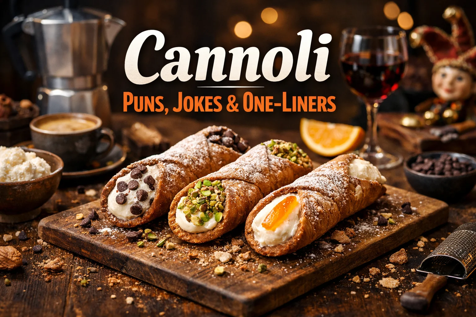 Cannoli Puns, Jokes & One-Liners