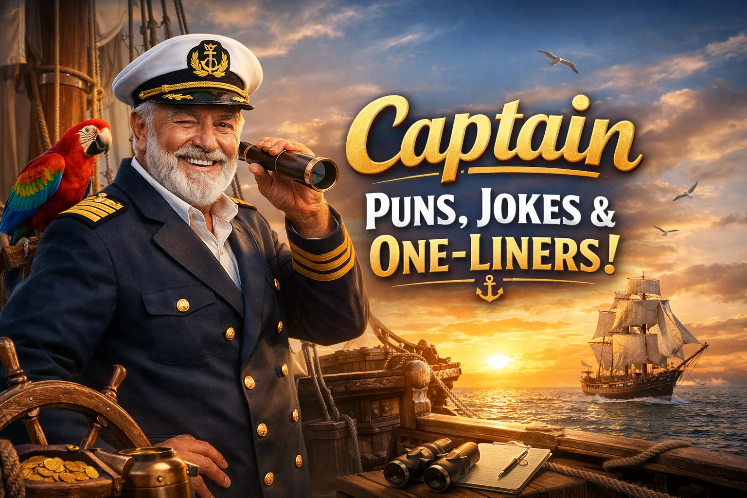 Captain Puns, Jokes & One-Liners