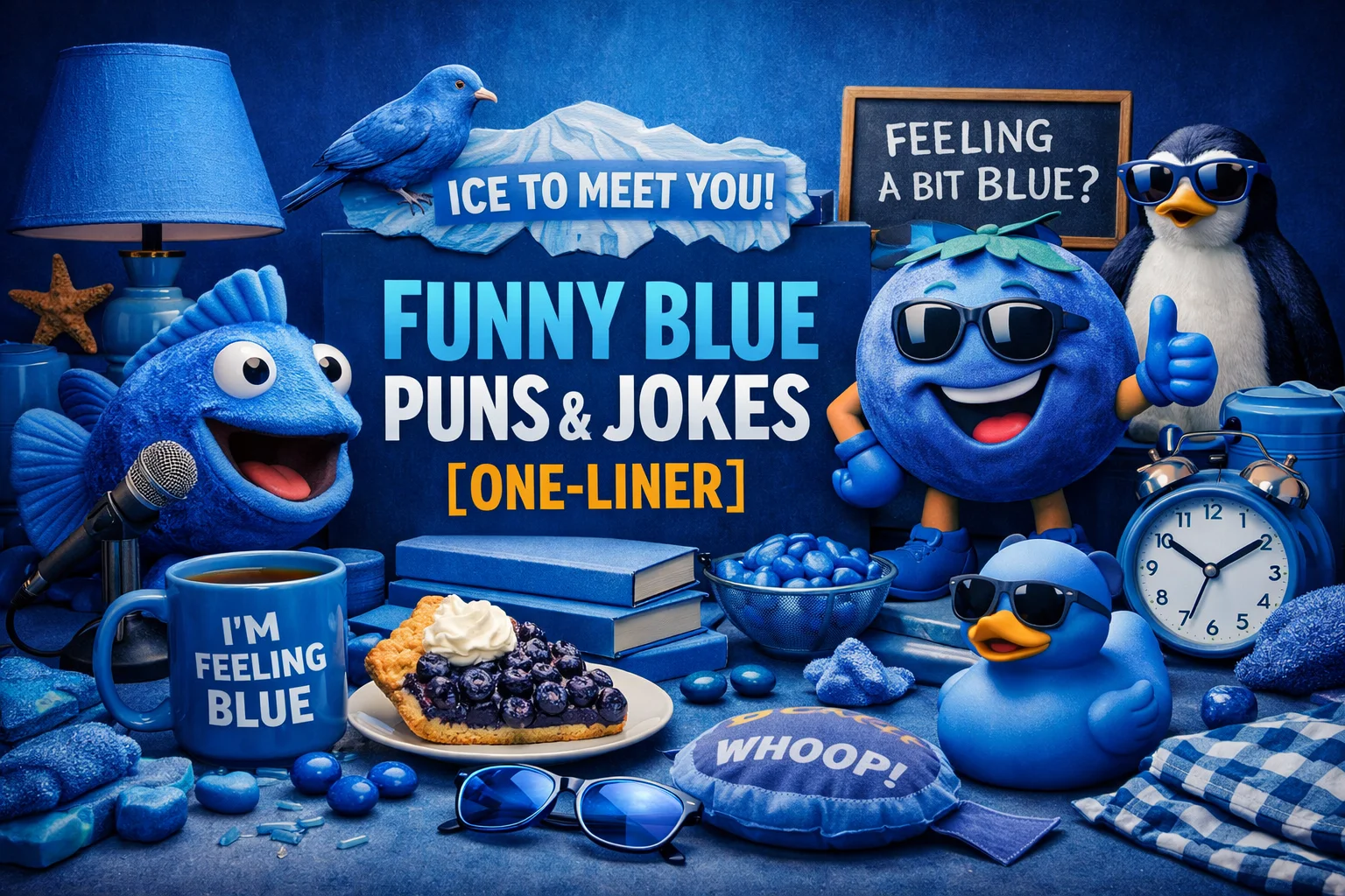 Funny Blue Puns & Jokes One-Liner