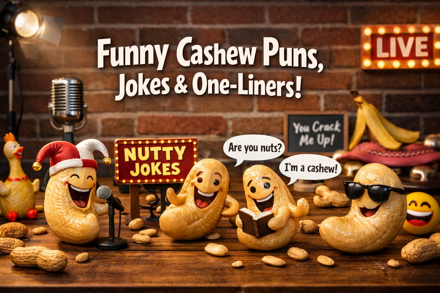 Funny Cashew Puns, Jokes & One-Liners