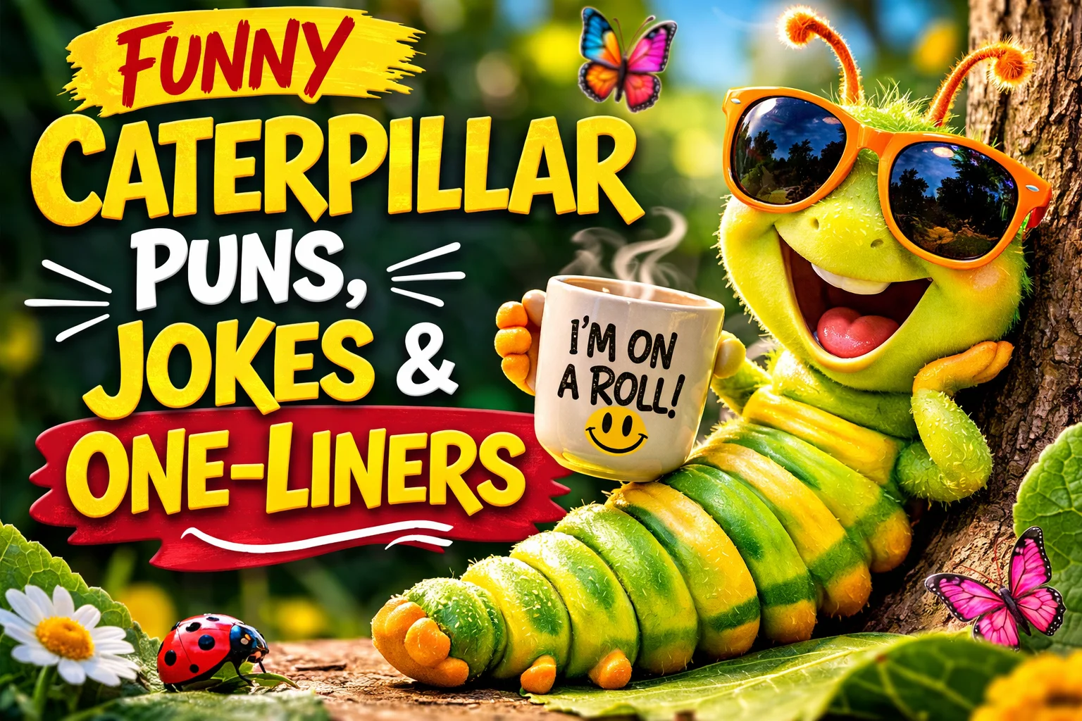 Funny Caterpillar Puns, Jokes & One-Liners