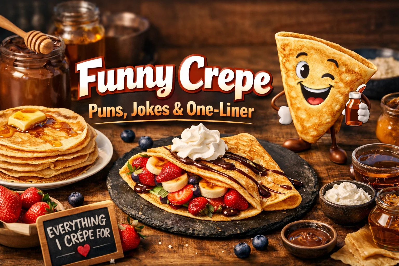 Funny Crepe Puns, Jokes & One-Liner