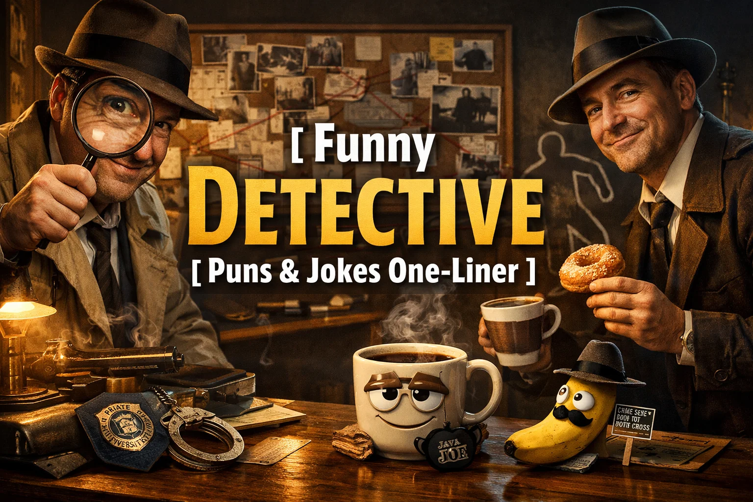 Funny Detective Puns & Jokes One-Liner