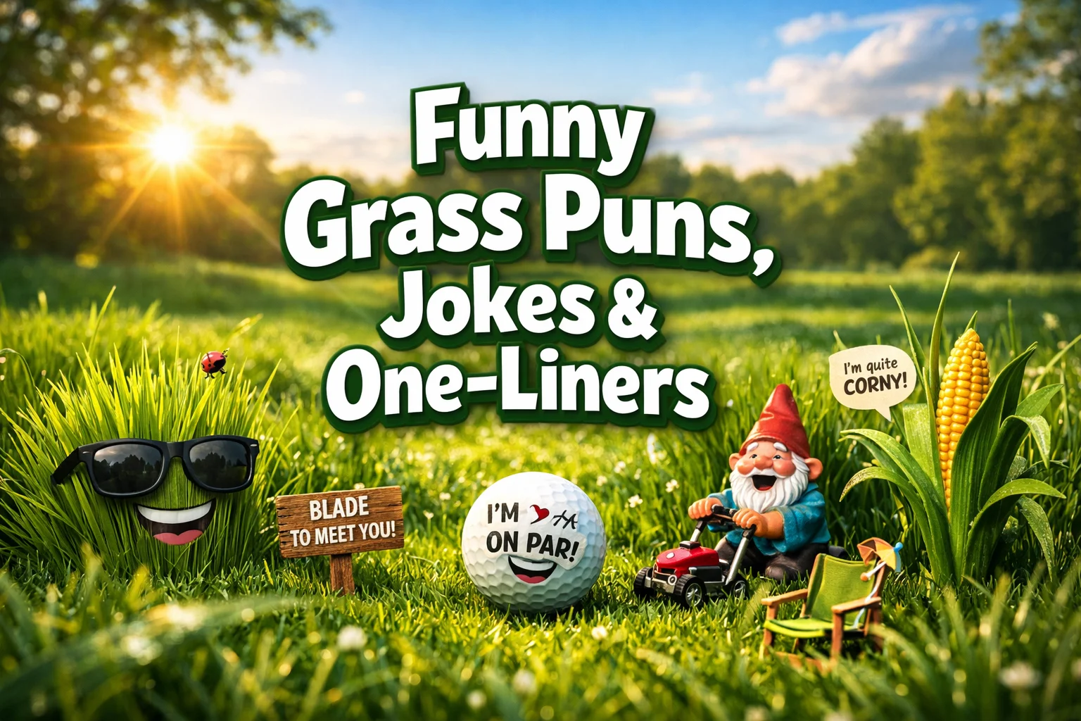 Funny Grass Puns, Jokes & One-Liners