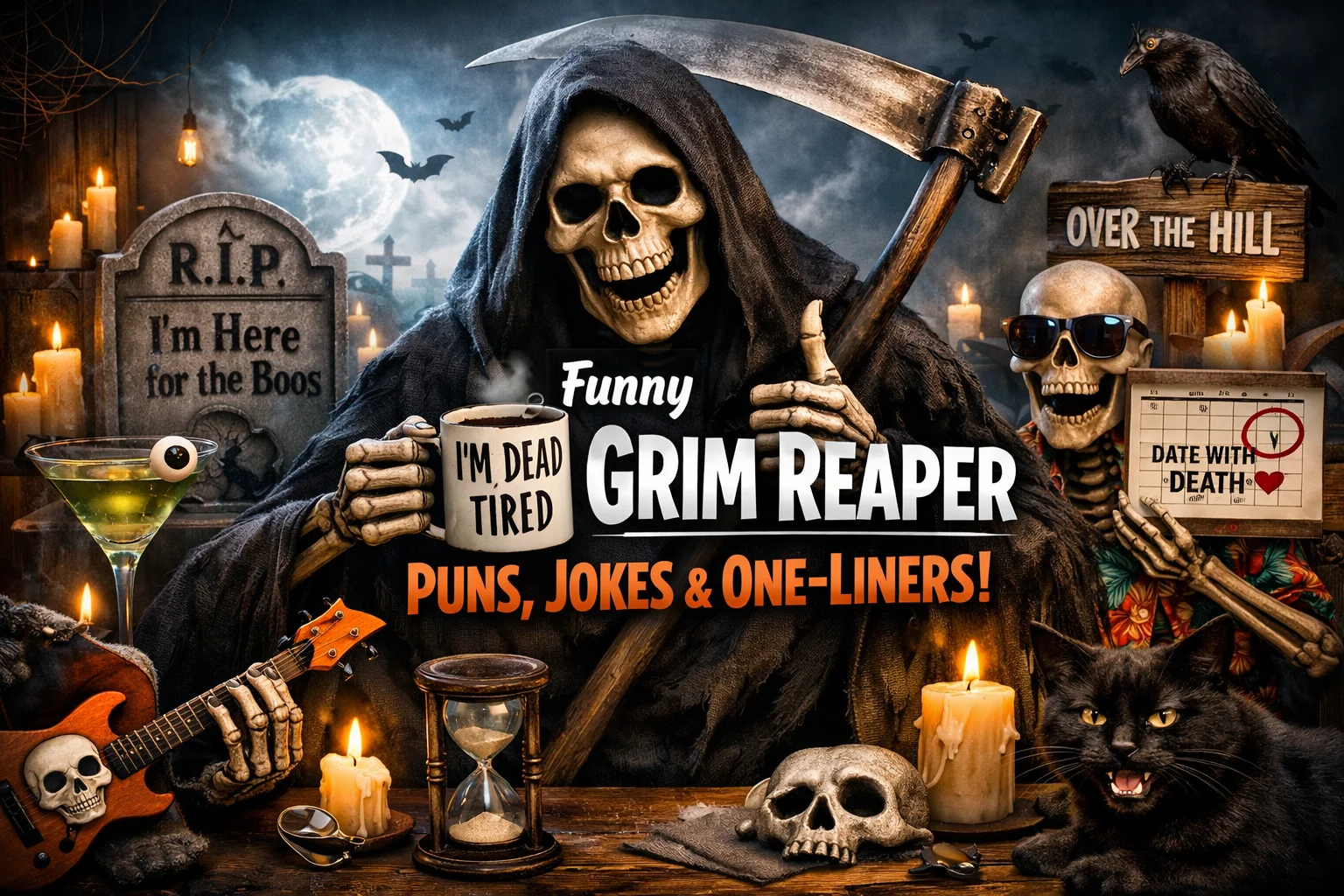150+ Funny Grim Reaper Puns, Jokes & One-Liners