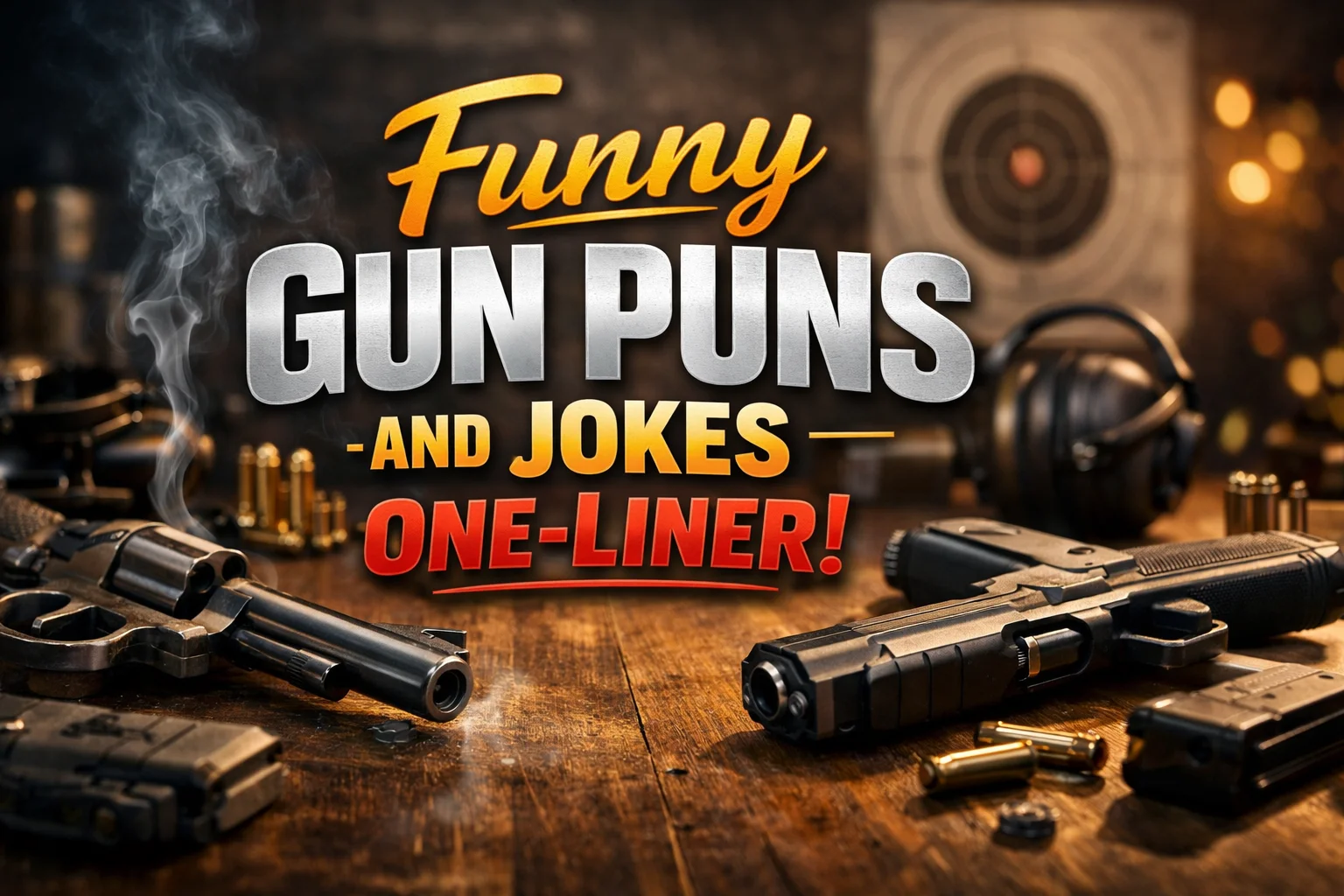Funny Gun Puns and Jokes One-Liner