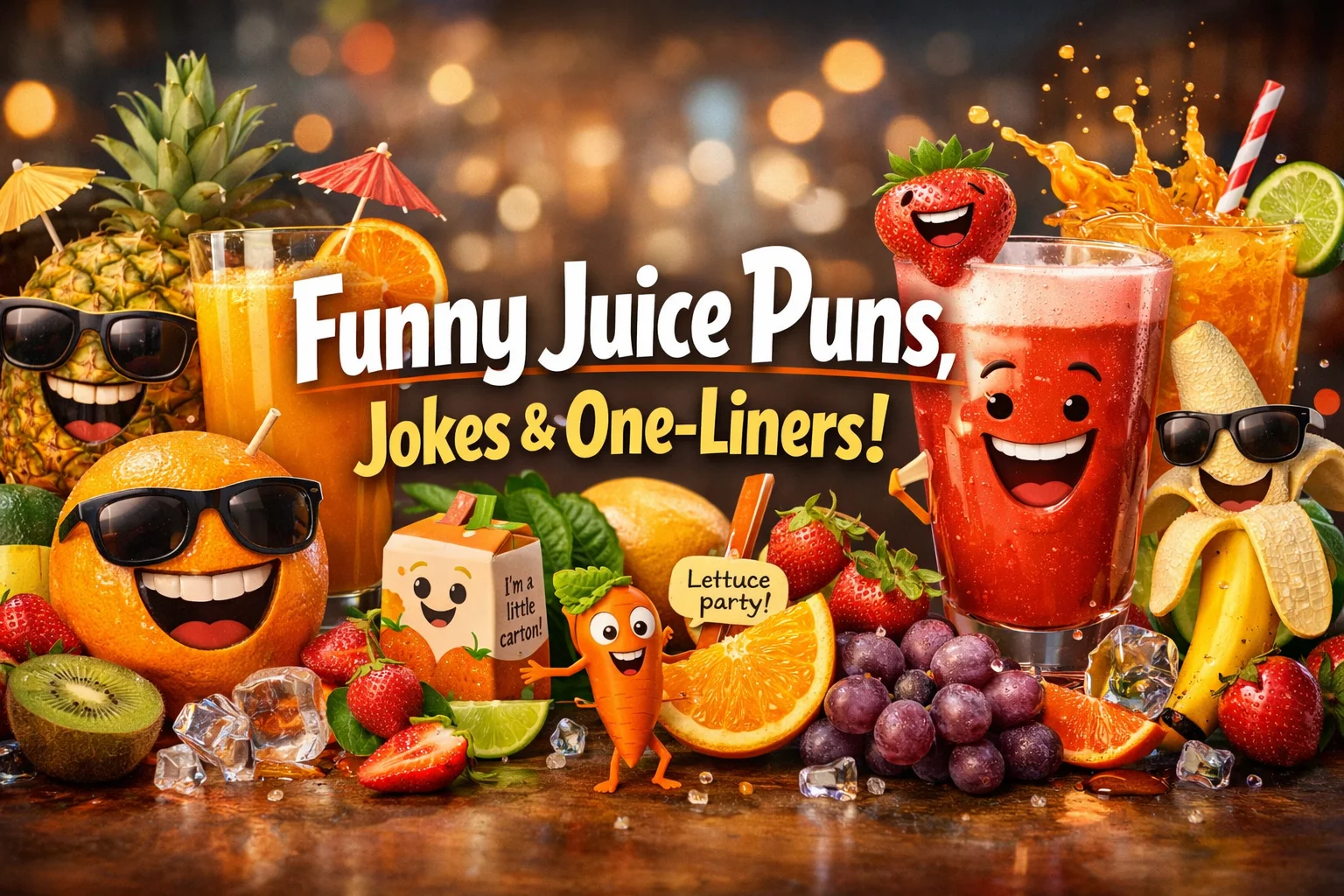 Funny Juice Puns, Jokes & One-Liners