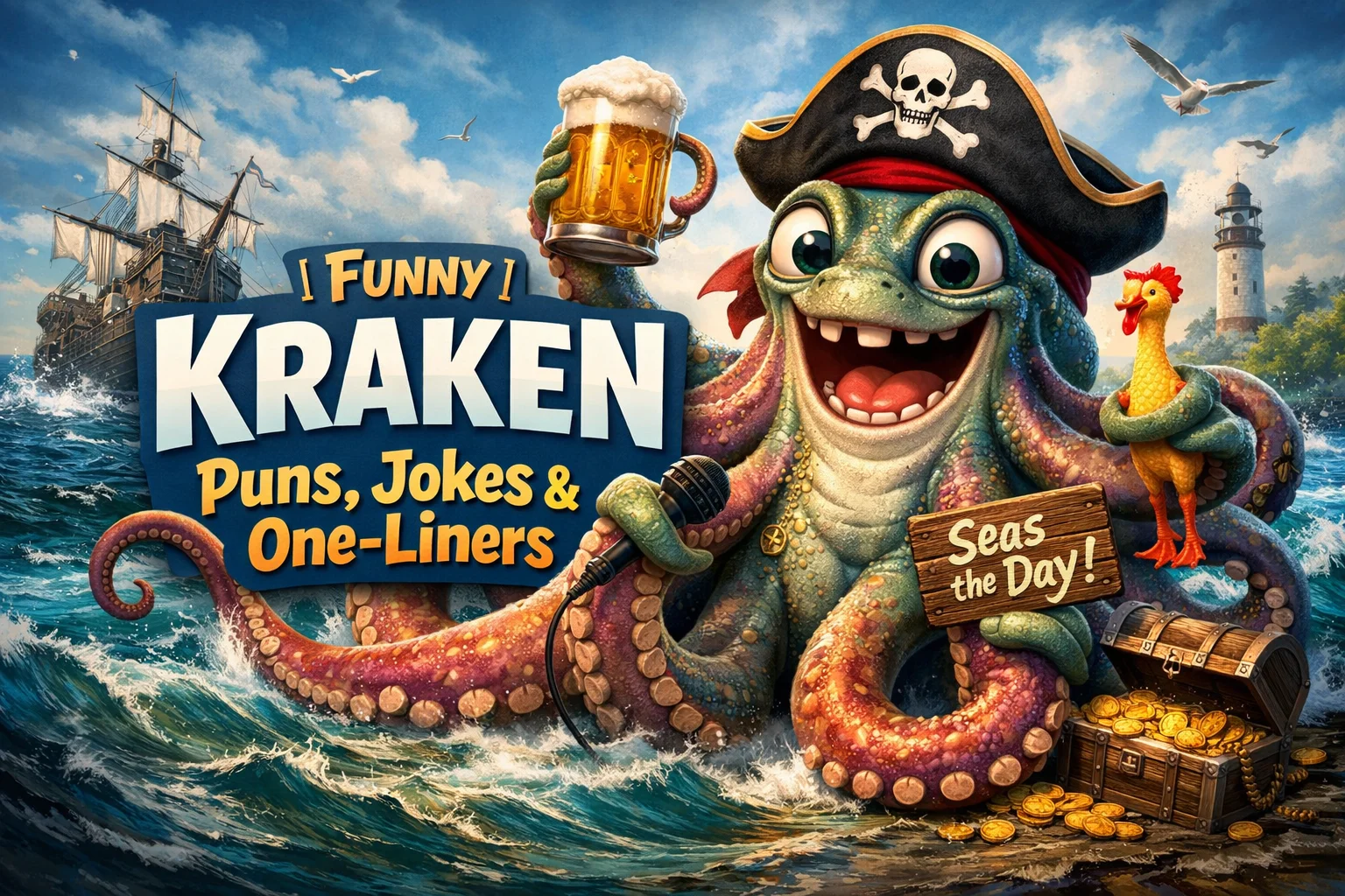 Funny Kraken Puns, Jokes & One-Liners