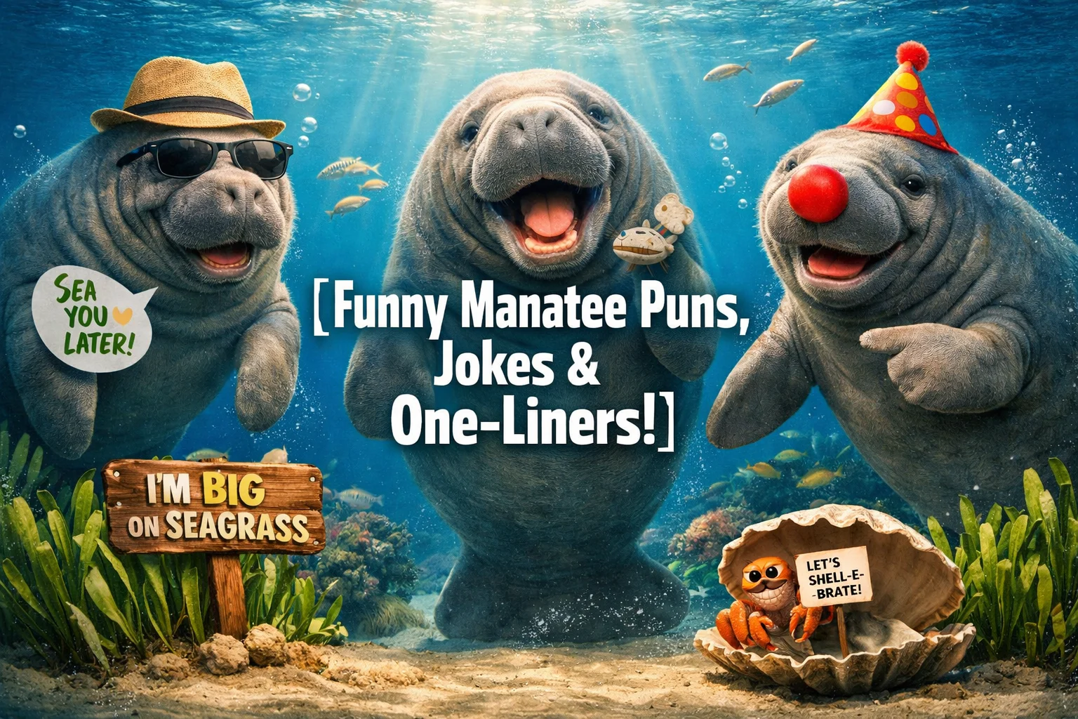 Funny Manatee Puns, Jokes & One-Liners