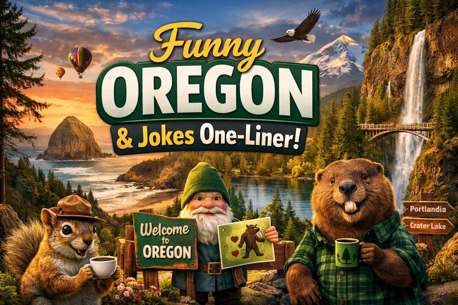 Funny Oregon Puns & Jokes One-Liner