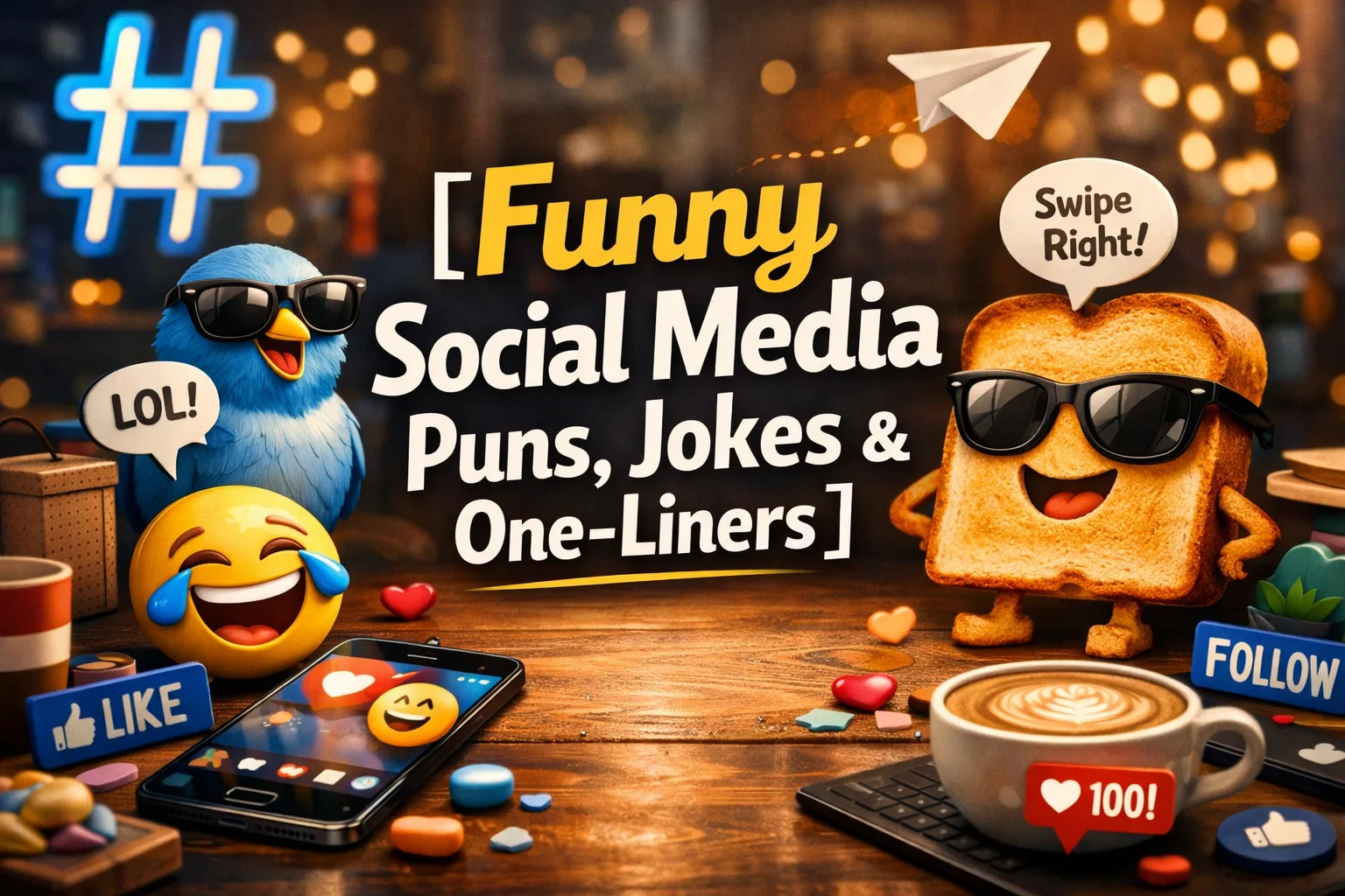 Funny Social Media Puns, Jokes & One-Liners