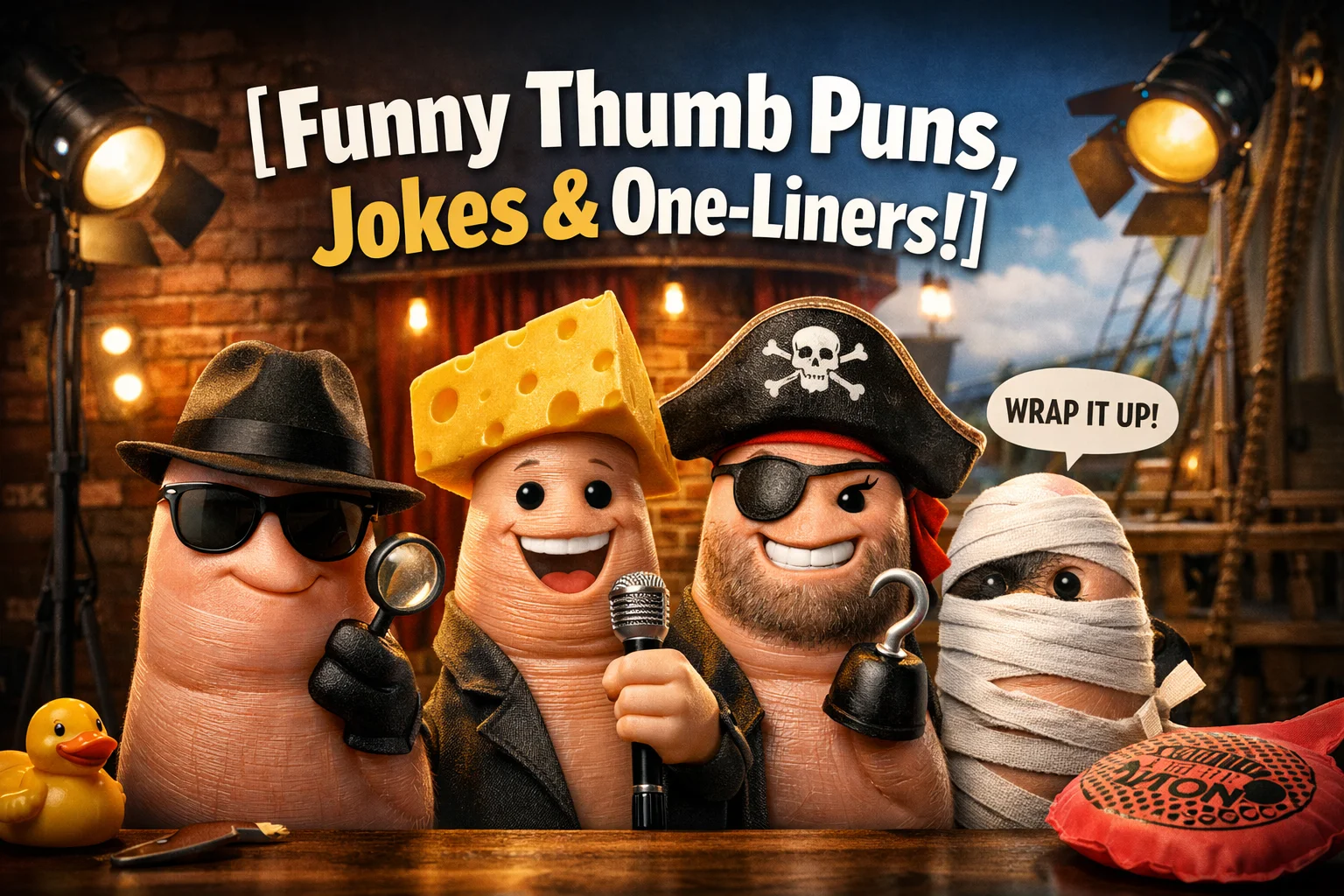 Funny Thumb Puns, Jokes & One-Liners