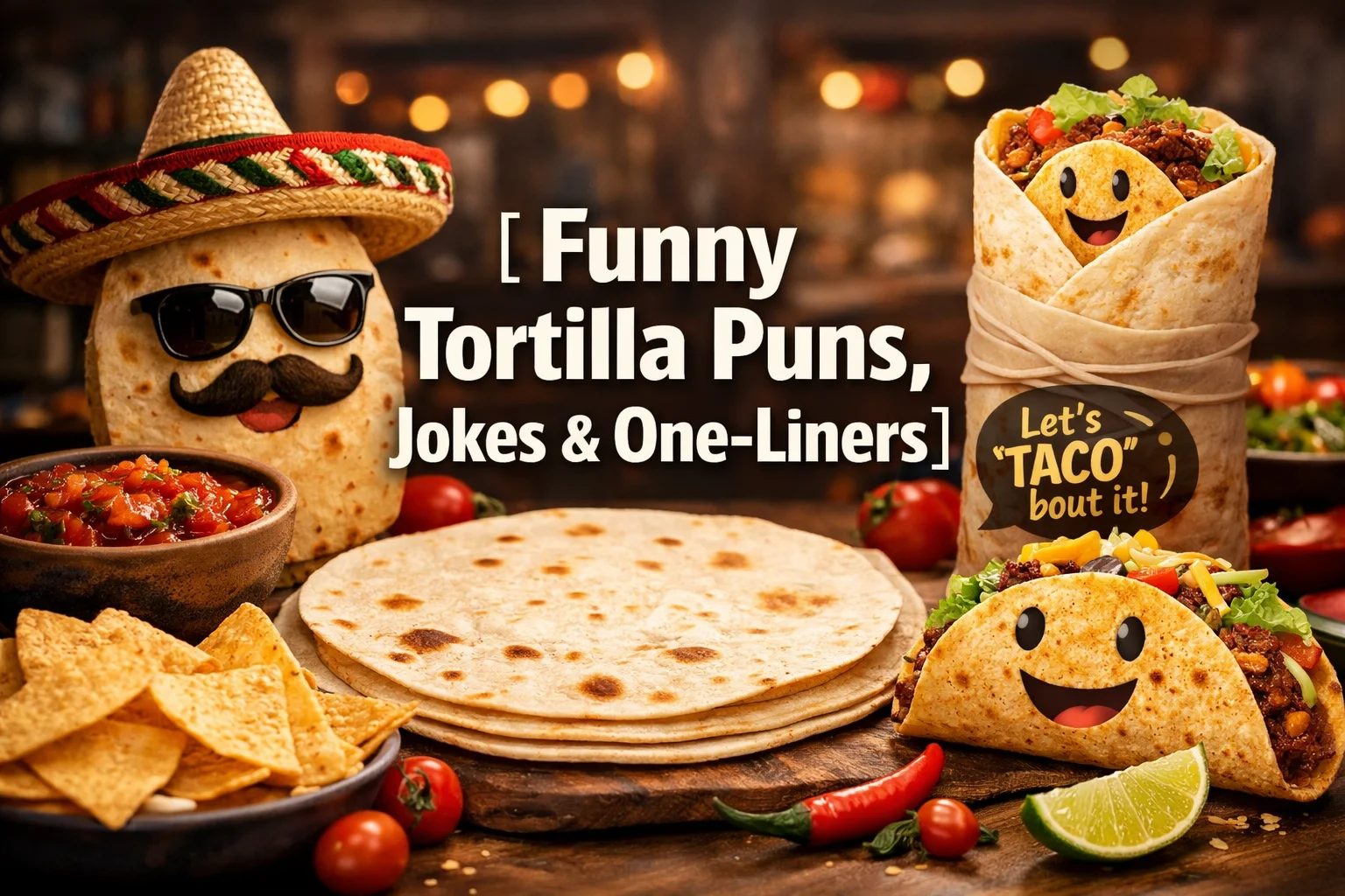 Funny Tortilla Puns, Jokes & One-Liners