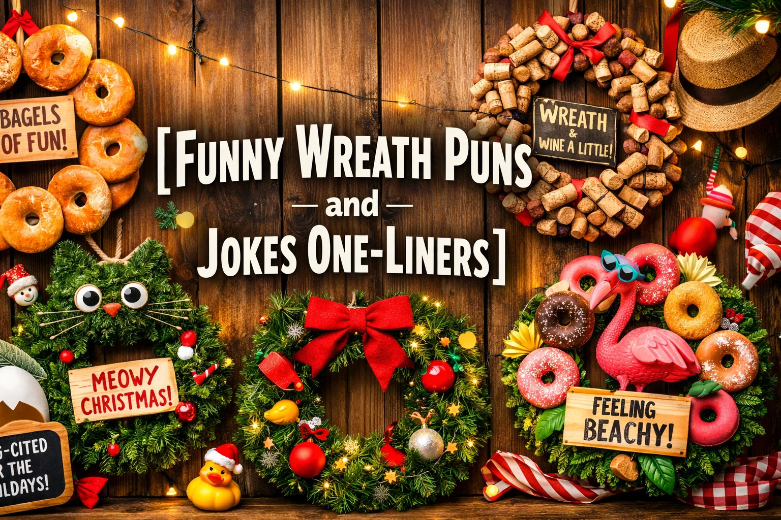 Funny Wreath Puns and Jokes One-Liners