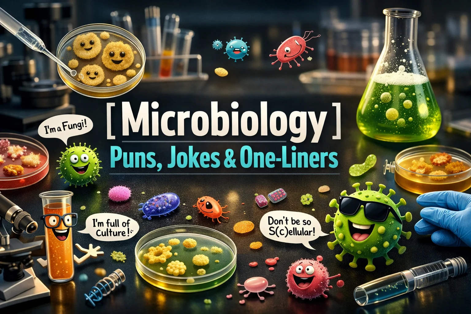 Microbiology Puns, Jokes & One-Liners