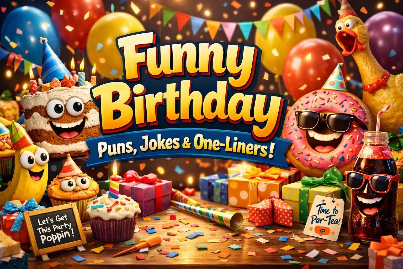 Funny Birthday Puns, Jokes & One-Liners