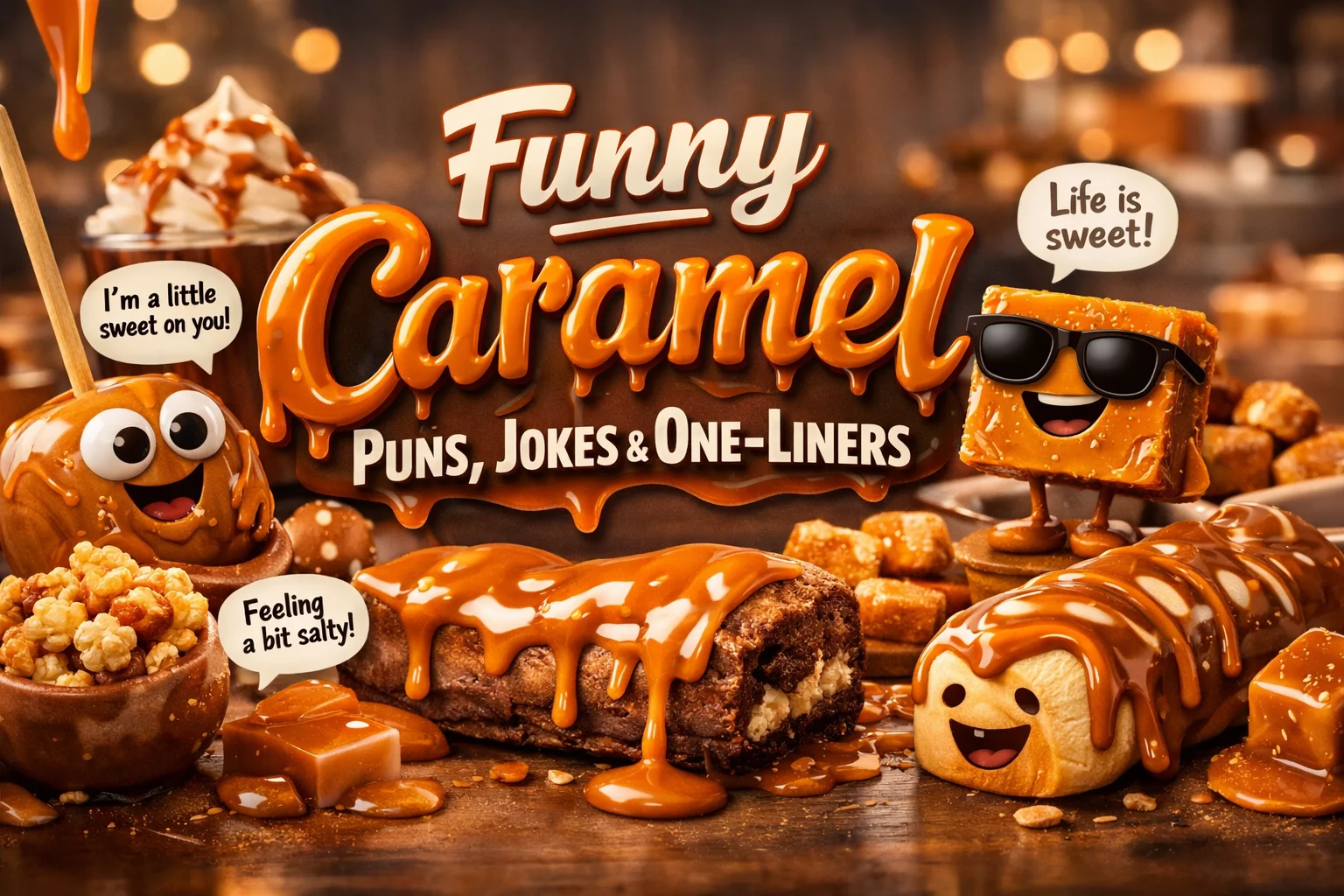 Funny Caramel Puns, Jokes & One-Liners