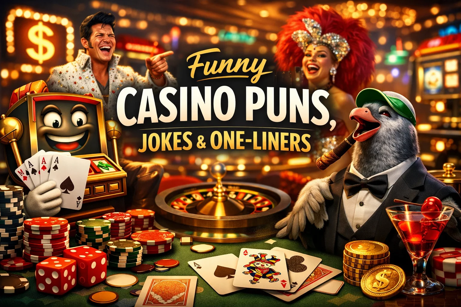 Funny Casino Puns, Jokes & One-Liners