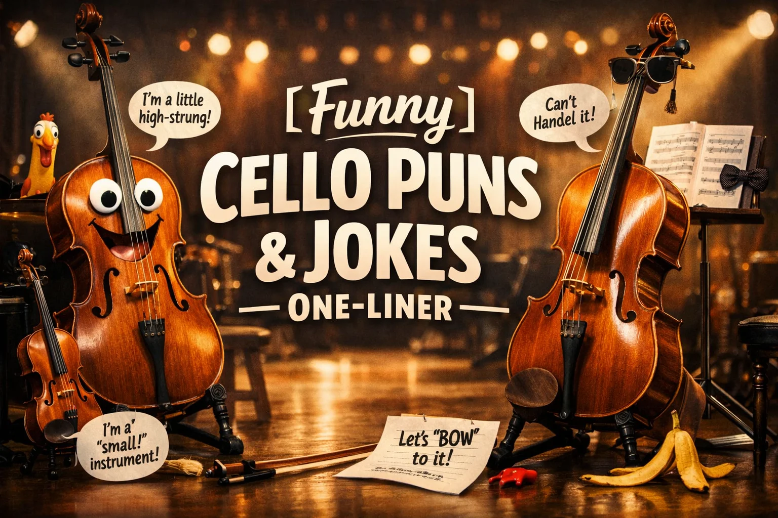 Funny Cello Puns & Jokes One-Liner