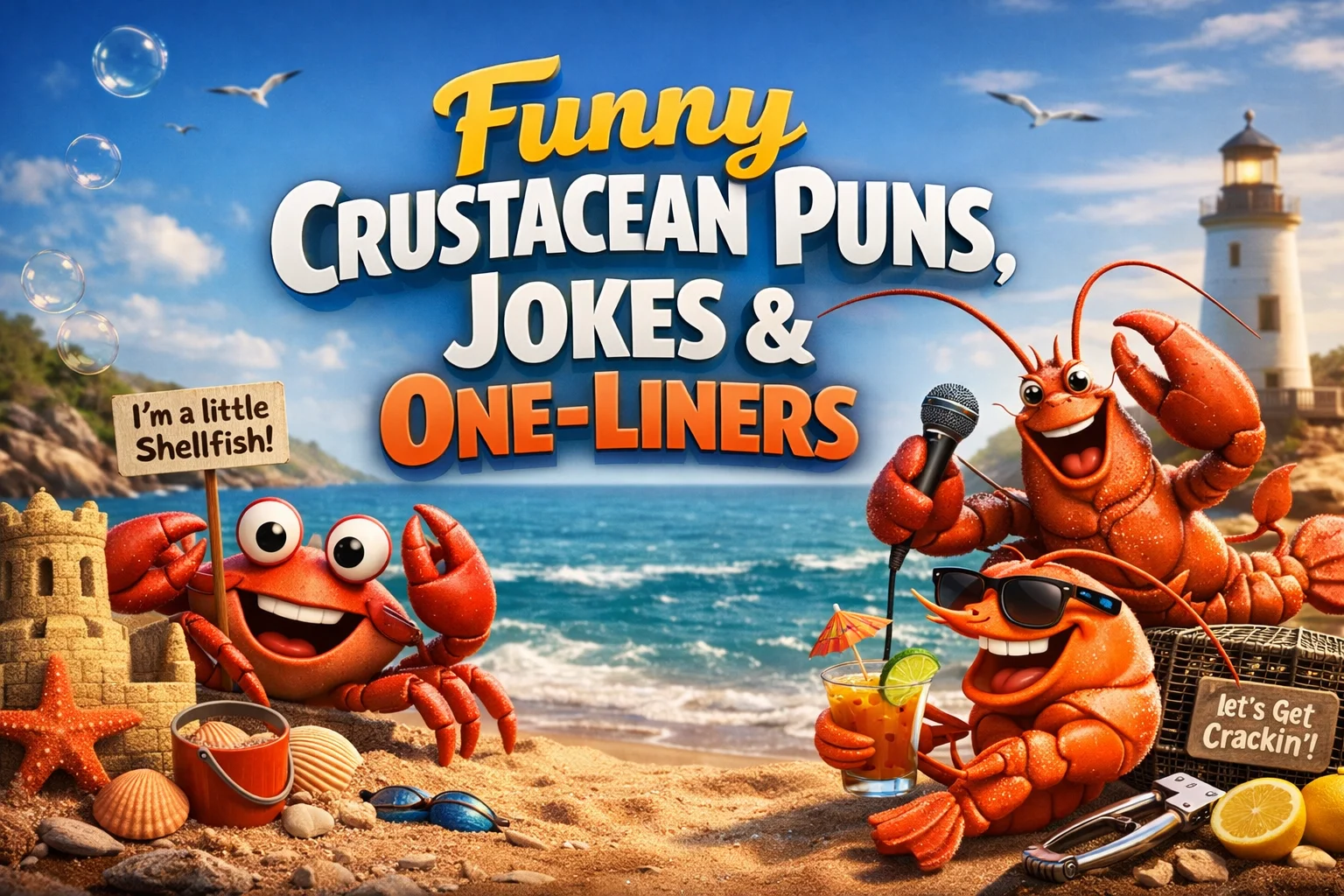Funny Crustacean Puns, Jokes & One-Liners
