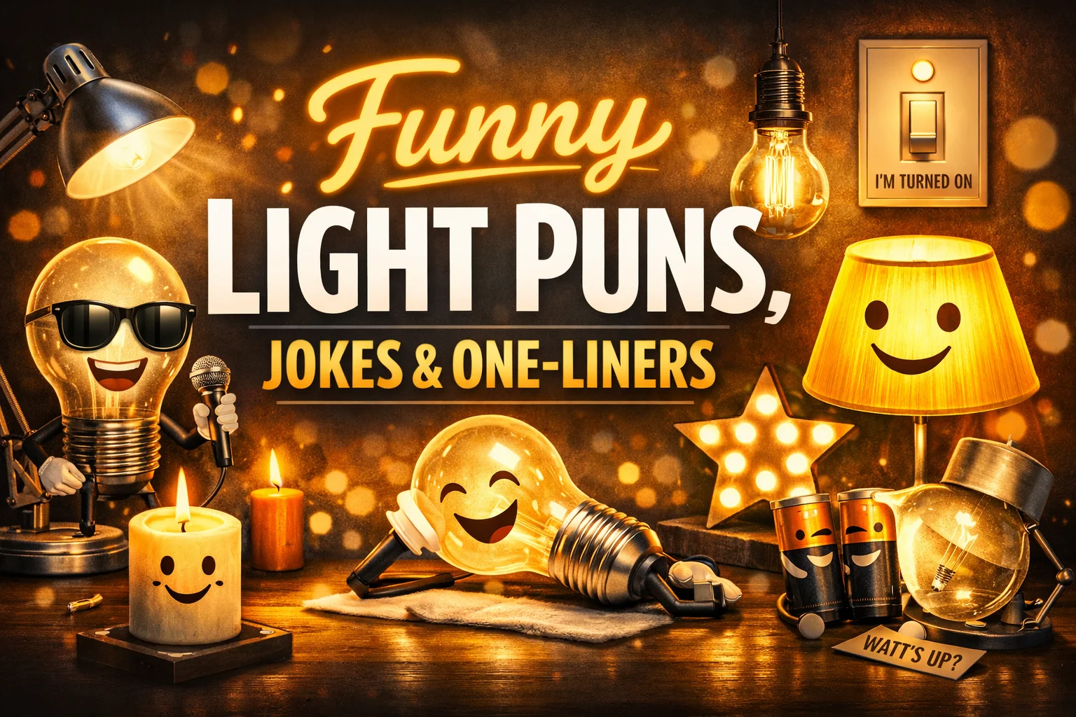 Funny Light Puns, Jokes & One-Liners