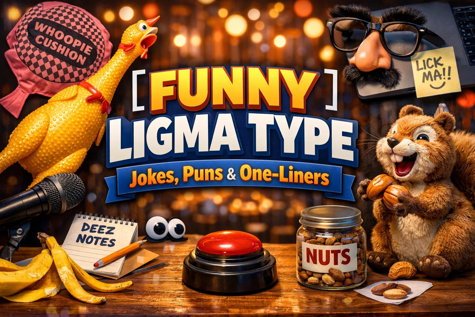 Funny Ligma Type Jokes, Puns & One-Liners