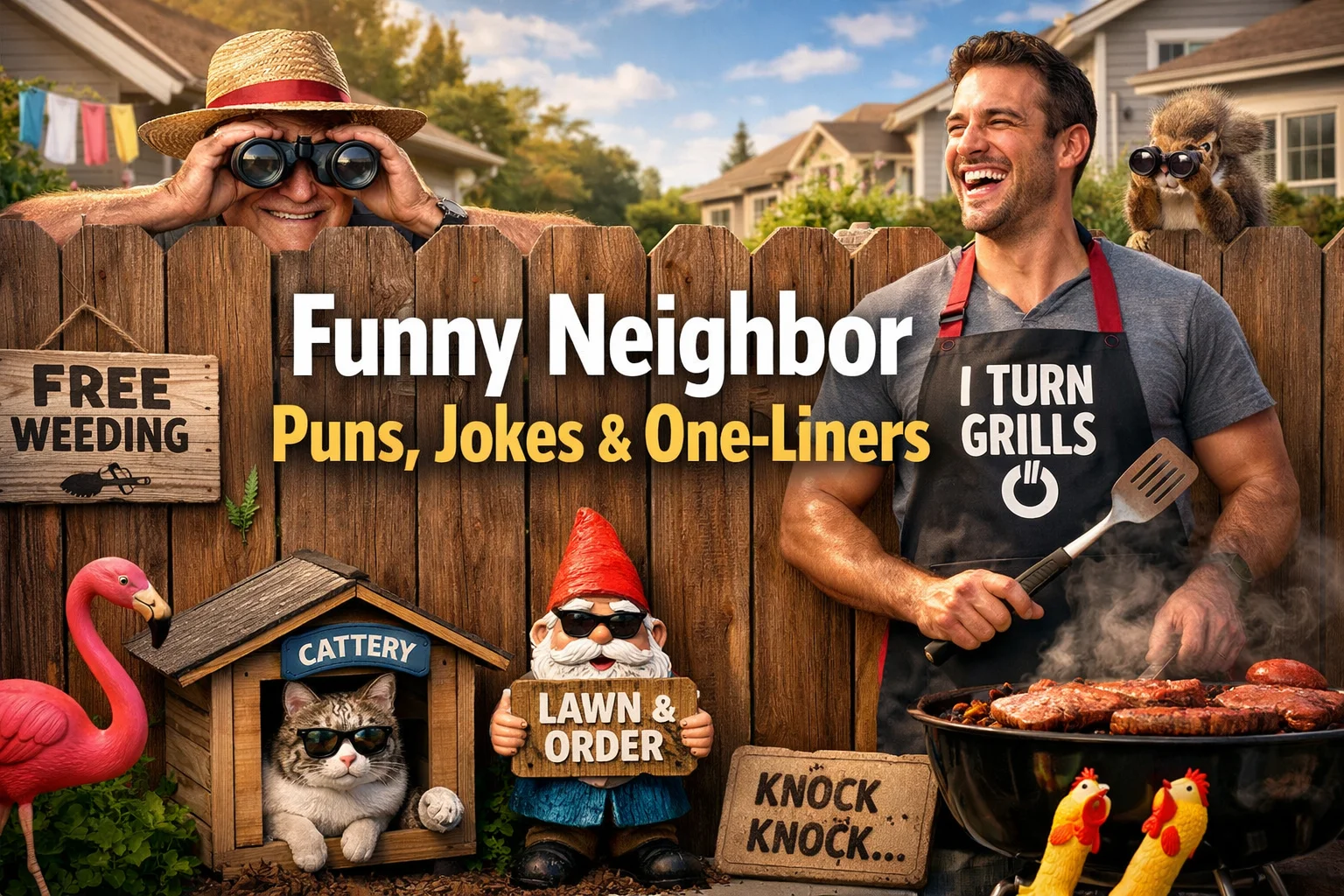 Funny Neighbor Puns, Jokes & One-Liners