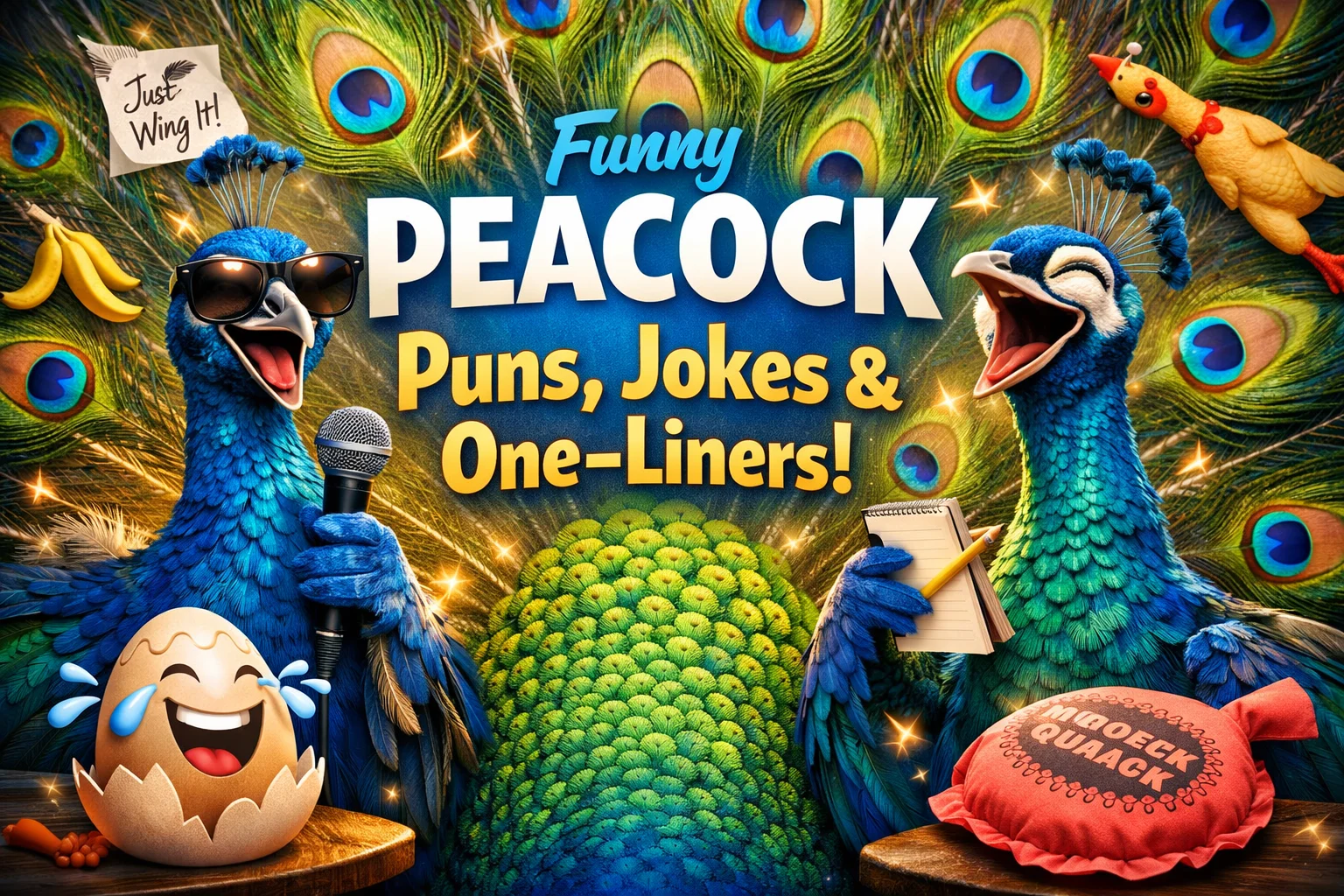 Funny Peacock Puns, Jokes & One-Liners