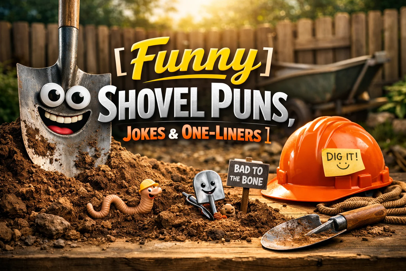 Funny Shovel Puns, Jokes & One-Liners